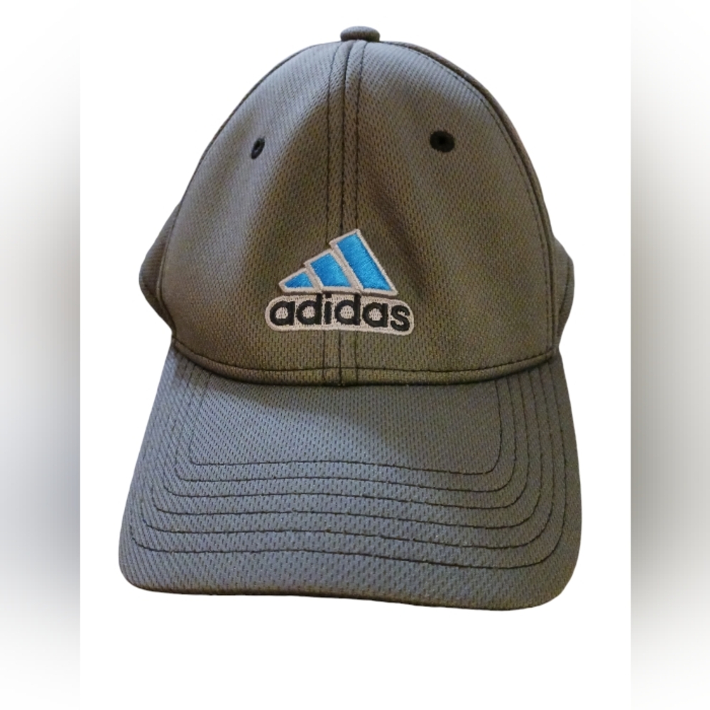 ADIDAS climalite cap. Gray and blue.  Unisex.